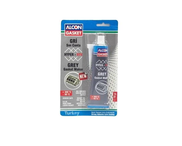 Alcon Hyper-RTV Nötr Sıvı Conta  M-3308 Gri 90 gr ürün görseli 1