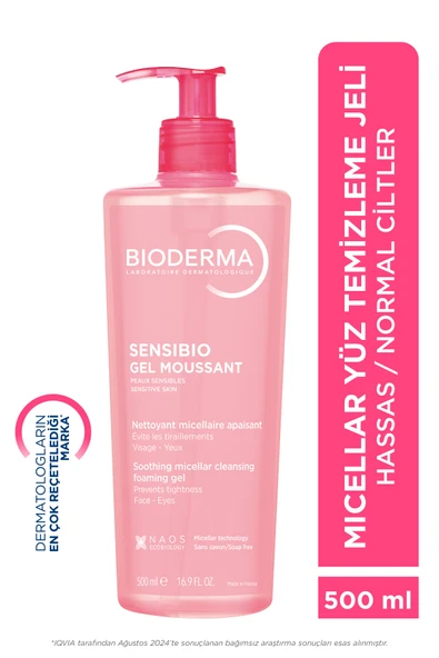 BIODERMA SENSIBIO FOAMING GEL 500 ML ürün görseli 1