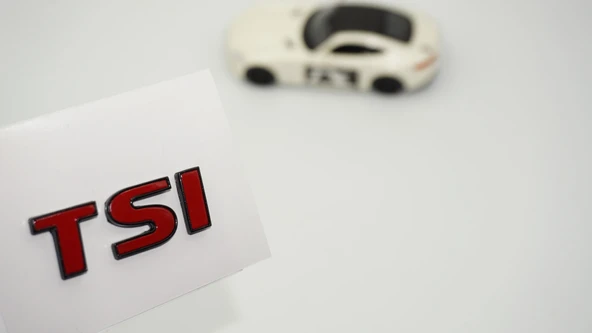 DK Tuning Volkswagen TSi Bagaj 3 Kırmızı Siyah ABS Logo Amblem ürün görseli 1