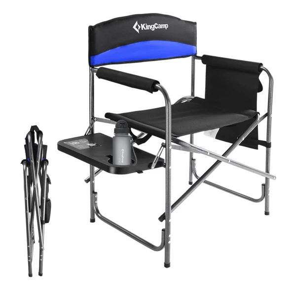KingCamp Ash Comfort Katlanır Kamp Sandalyesi Blue - Resim 6