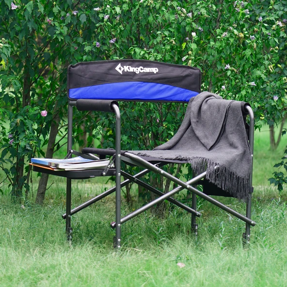 KingCamp Ash Comfort Katlanır Kamp Sandalyesi Blue - Resim 8