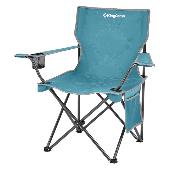 KingCamp Lotus Comfort Konforlu & Takviyeli Kamp Sandalyesi Cyan ürün görseli 1