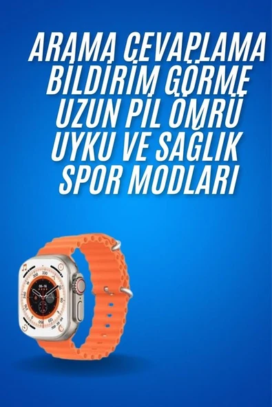Akıllı Saat 49 Mm Çift Kordonlu Arama Cevaplama Bluetooth Bağlantılı ürün görseli 1