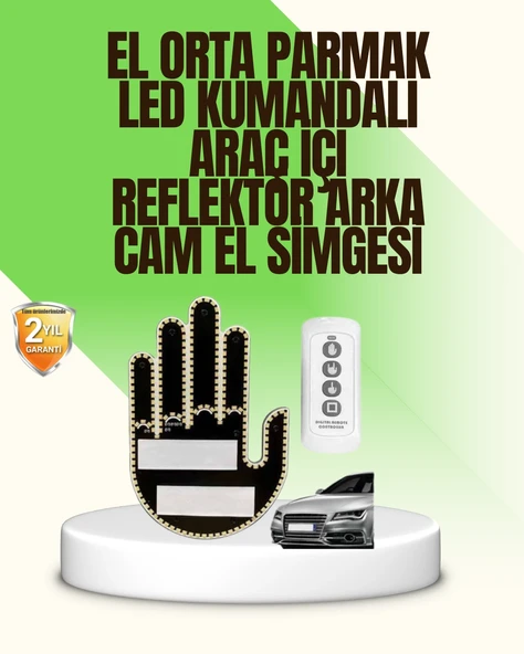 Uzaktan Kumandalı Led El Park Uyarı Suya Dayanıklı Tasarruflu ürün görseli 1