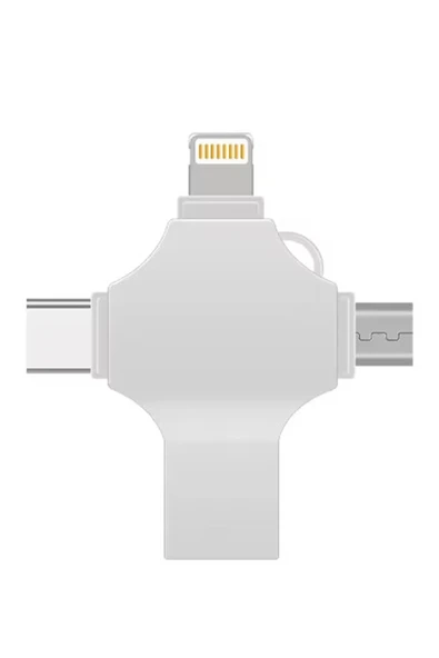 Otg 4In1 Cep Telefonu Çok Fonksiyonlu Usb Flash Bellek 128 Gb Type-C, Micro Sd Kart Okuyucu ürün görseli 1