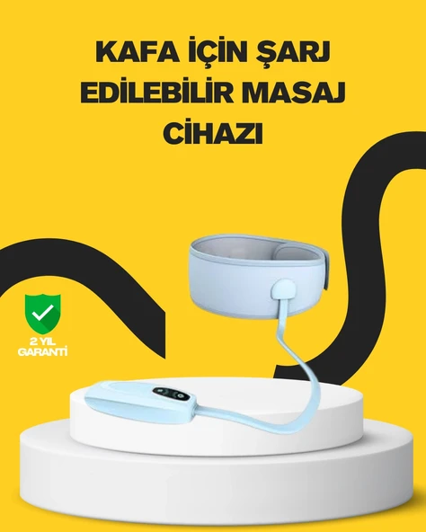 Baş Şakak Masaj Aleti Isı Destekli Derin Rahatlama ürün görseli 1