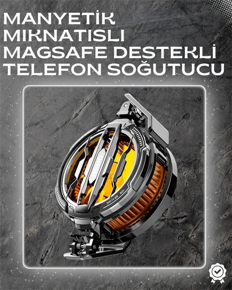 Led Işıklı Telefon Soğutucu | Sessiz Fan | Mıknatıslı Atlı Bağlantı ürün görseli 1