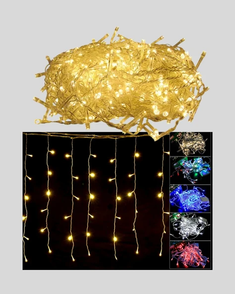 Saçaklı 4 Metre Perde Led - Resim 3