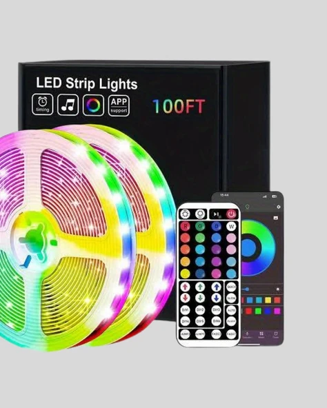 10 Metre Smart Şerit Led Bluetooth Telefon Kontrollü Usb Enerjili - Resim 5