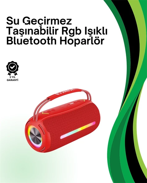 Rgb Işıklı Taşınabilir Hoparlör – Çoklu Bağlantı Desteği ürün görseli 1