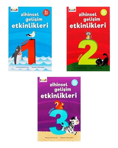 Zihinsel Gelişim Etkinlikleri 3lü Kitap Seti 3 Yaş ürün görseli 1