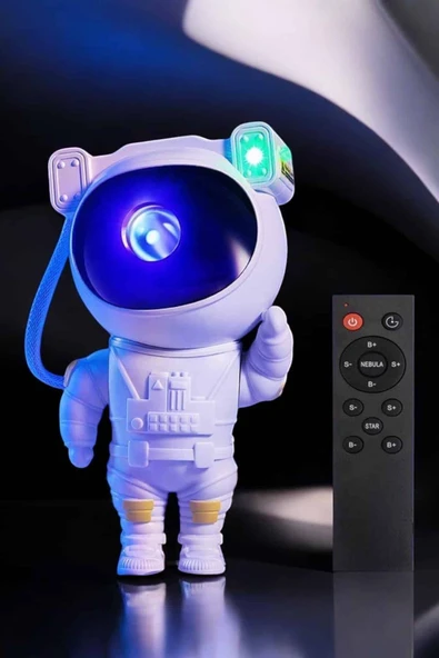 Astronot Görünümlü Projeksiyon Speaker Taşınabilir - Resim 3