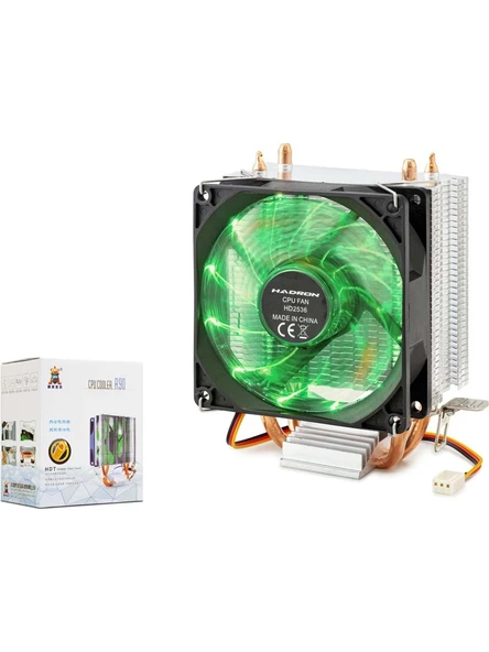 Hadron Işlemci Fanı 9cm Intel Amd Combo 3 Pinli Ledli Hadron HD-2536 ürün görseli 1