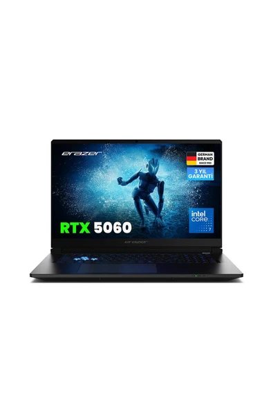 Erazer Defender 17 P1 MD600008 Intel Core 7 240H 32GB RAM 2TB SSD RTX5060 17.3" 144Hz FHD Oyuncu Laptop ürün görseli 1