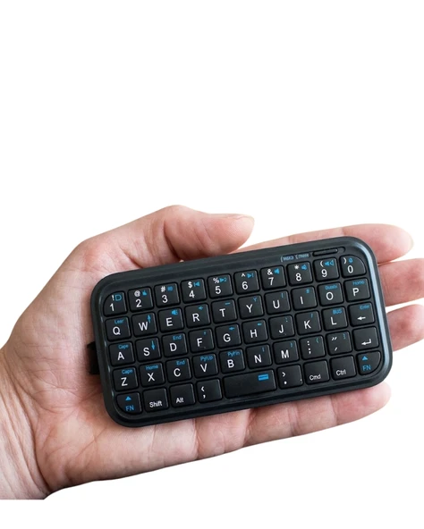 Mini Bluetooth Klavye Kablosuz Taşınabilir Cep Boyutu Klavye - Resim 2