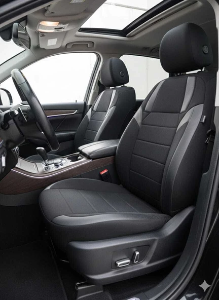 Monza Siyah Serisi Peugeot 2008 Koltuk Kılıfı TAM SET ürün görseli 1