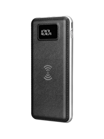 S-link IP-G10W Siyah 10000 mAh Kablosuz Powerbank ürün görseli 1