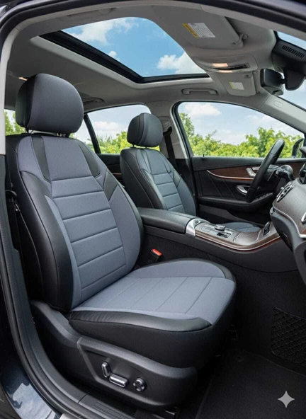 Monza Füme Serisi Chevrolet Aveo Koltuk Kılıfı TAM SET ürün görseli 1