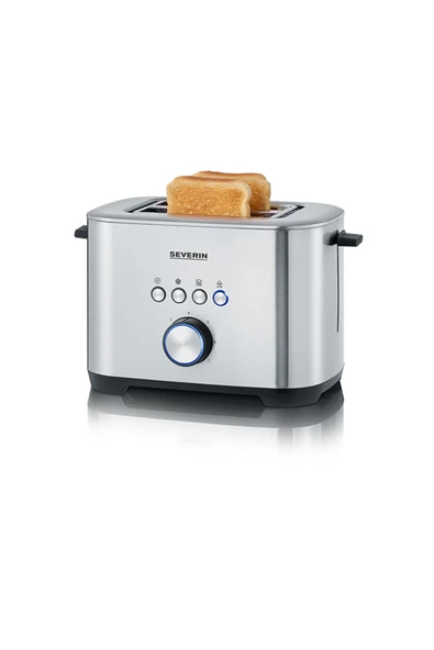 Severin AT-2510 2'li 7 Sıcaklık Ayarı Ekmek Kızartma Makinesi Inox ürün görseli 1