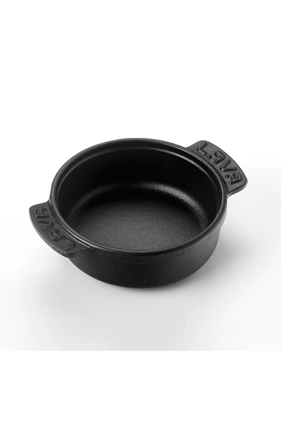 Lava Döküm Yuvarlak Güveç Kabı Döküm Demir Yekpare Çift Kulplu Çap(Ø)14cm. ürün görseli 1