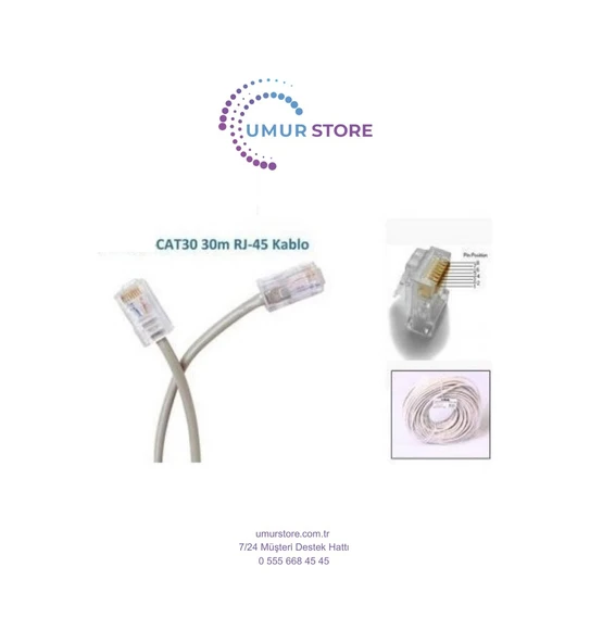 30 Metre Cat5 Utp Patch Cord Kablosu ürün görseli 1