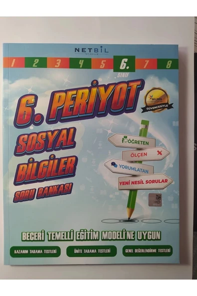 Netbil 6.Sınıf Sosyal Bilgiler Periyot Soru Bankası ürün görseli 1