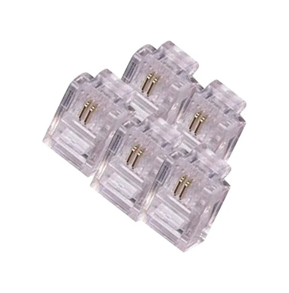 Powermaster Rj11 6p/2c Telefon Soketi 100lük Paket ürün görseli 1
