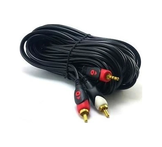 2Rca 3.5Mm 5 Metre Stereo Kablo Gold ürün görseli 1