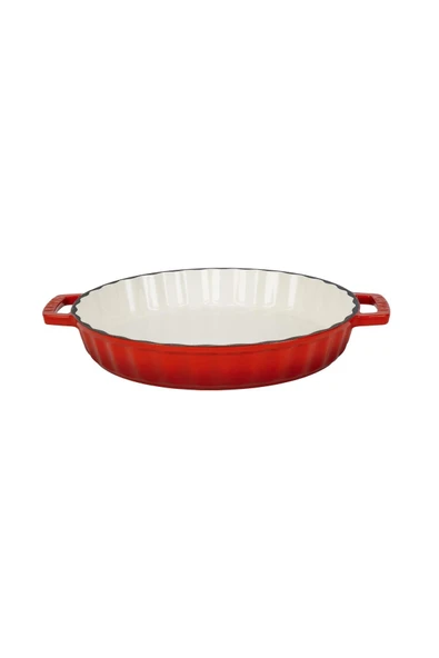 Lava Döküm Yuvarlak Rosto Ve Fırın Tepsisi Edition Serisi Döküm Demir Yekpare Çift Kulplu Çap(Ø)30cm ürün görseli 1