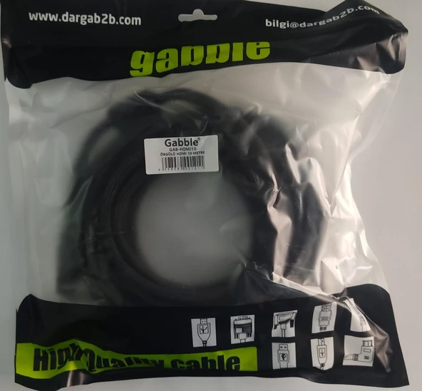 Gabble Gab-hdmı10 Örgülü Hdmı 10 Metre ürün görseli 1