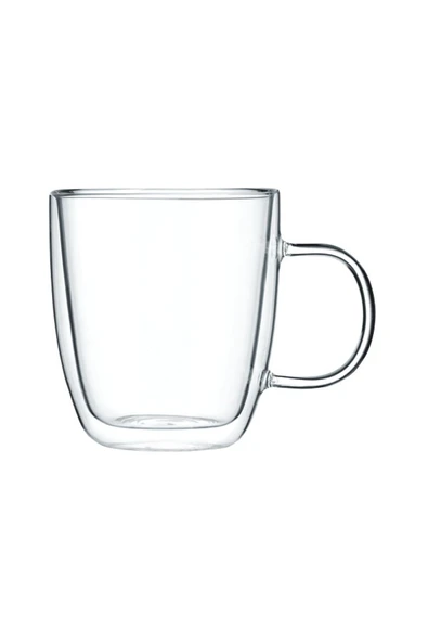 Leggno VETRO Borosilikat Çift Camlı Kulplu Bardak 120ML (2ad) ürün görseli 1