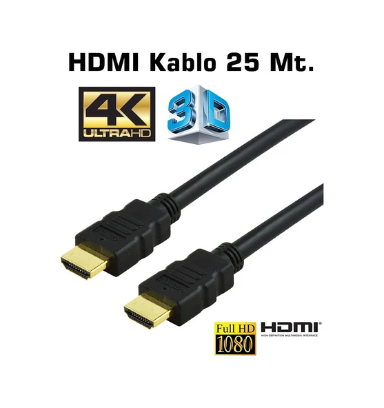 25 Metre Hdmı Kablo 1.4 Ver. Kablo ürün görseli 1