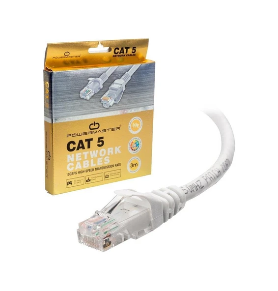 Powermaster Cat5 Ethernet / Internet Kablo 3 Metre ürün görseli 1