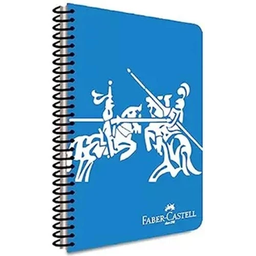Faber Castell Defter Knights Canlı Pp Kapak Spiralli 80 Yaprak Kareli 5075000462000 ürün görseli 1