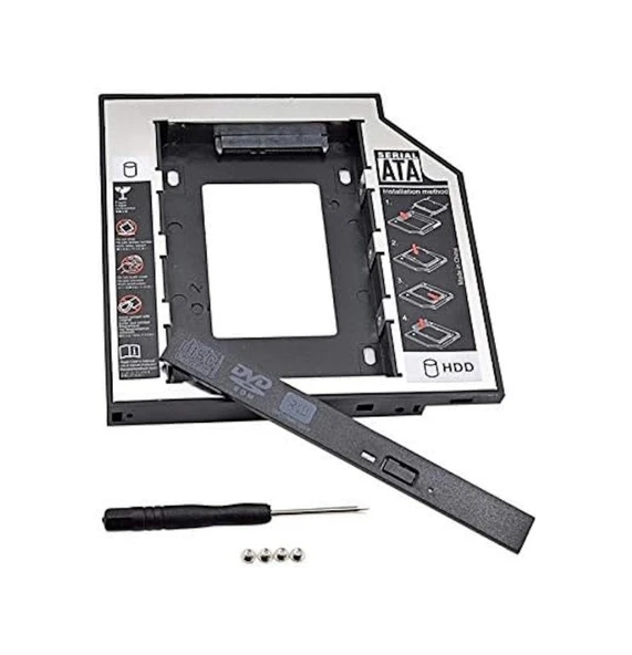 Sata Hdd Harddisk Caddy Kızak Kutu Ssd Notebook , İkinci Hdd Takma, 9.5 Mm ürün görseli 1