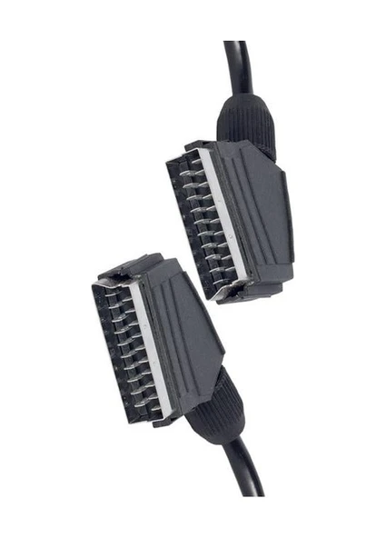 Elektromer 1.2 Metre 7 Mm Tırnaklı Scart Scart Kablo ürün görseli 1