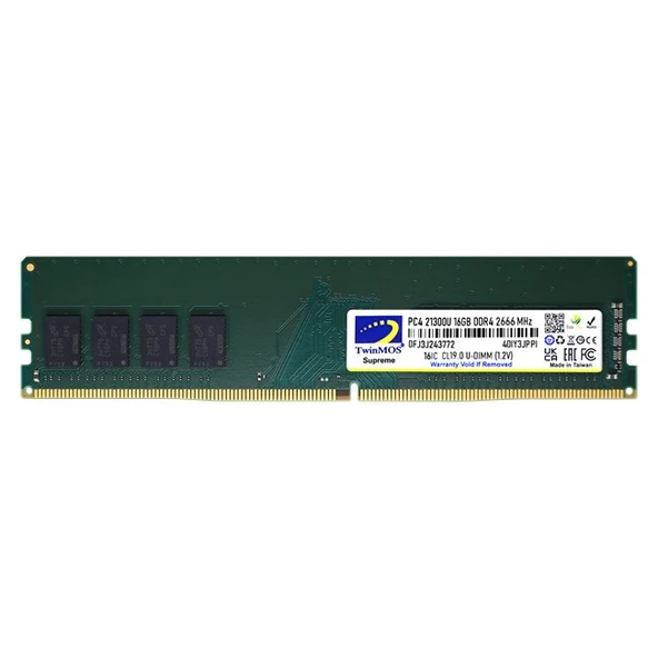 TwinMOS 16GB DDR4 2666MHz (MDD416GB2666DWO) ürün görseli 1