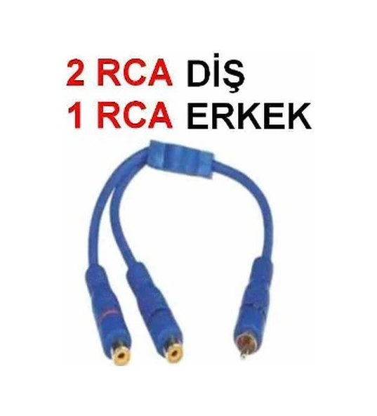 Anfi Y Kablo 1 Erkek 2 Dişi Rca Lale Kablo ürün görseli 1