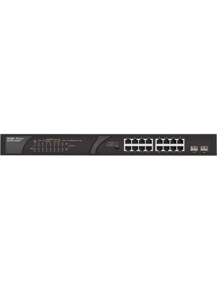 Ruijie Reyee RG-ES118GS-P 16 Port Gigabit 2xsfp Yönetilemez Poe Switch ürün görseli 1
