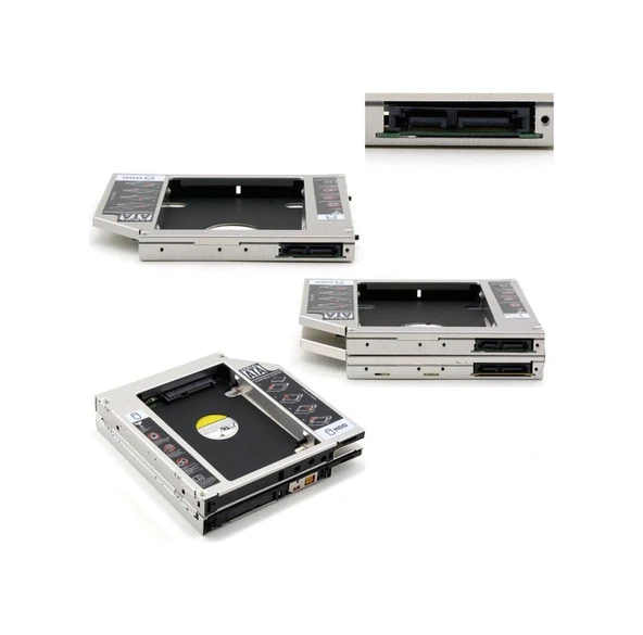 12.7Mm Hdd Caddy Laptopnotebook Dvd To Ssd Kutu Sata - Resim 4