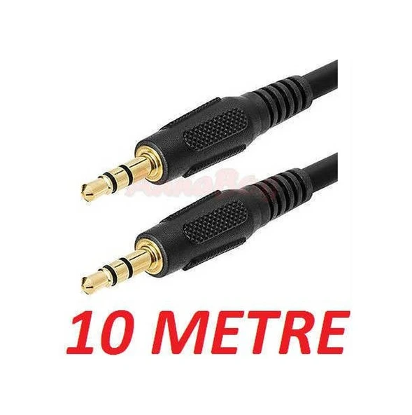 3.5 Mm Stereo Erkek Ses Aux Kablo 10 Metre ürün görseli 1
