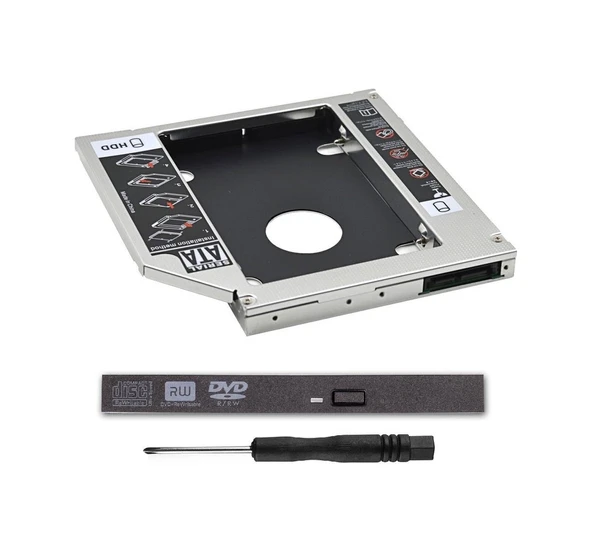 Notebook HDD-SSD Kızak 12.7mm Sata Harddisc Kutu - Resim 2