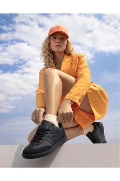 SİYAH ORTOPEDİK GÜNLÜK KADIN SNEAKER ORTOPEDİK AYAKKABI-254 ürün görseli 1