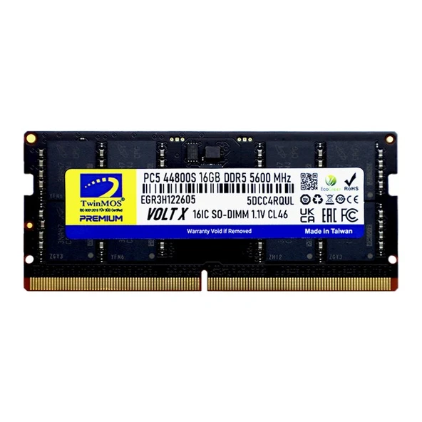 TwinMOS 16GB DDR5 5600MHz (TMD516GB5600S46) (NB) ürün görseli 1
