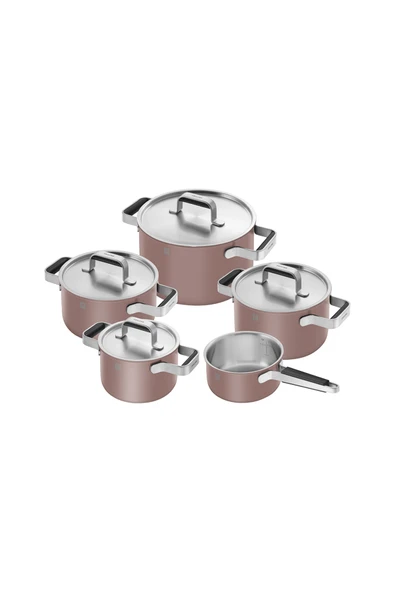 ZWILLING Pure Tencere Seti 5 Parça Gül Rengi ürün görseli 1