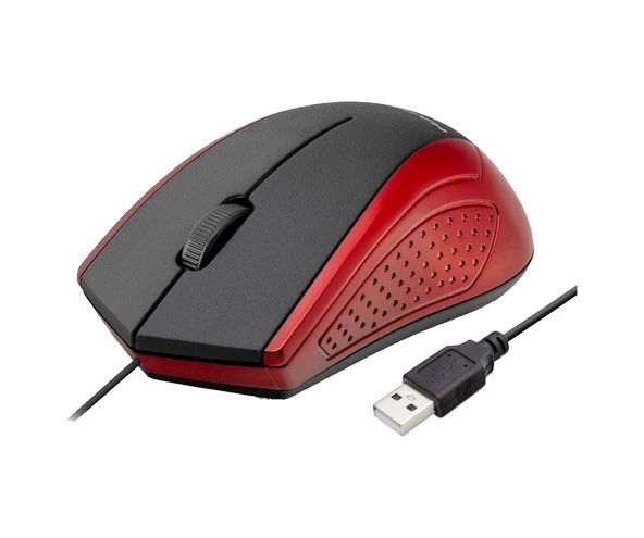 Hadron HD5692 Kablolu Optik Mouse Kırmızı - Siyah ürün görseli 1