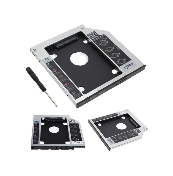 12.7Mm Hdd Caddy Laptopnotebook Dvd To Ssd Kutu Sata - Resim 2