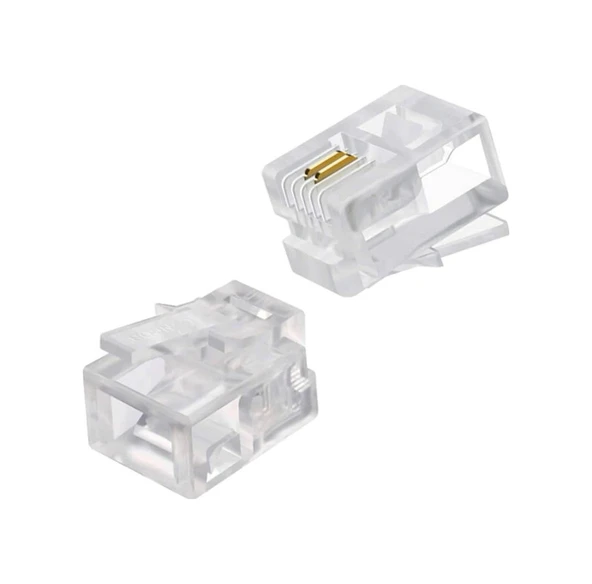 Rj11 Telefon Soketi 6P/2C 100 Lü Paket Powermaster ürün görseli 1