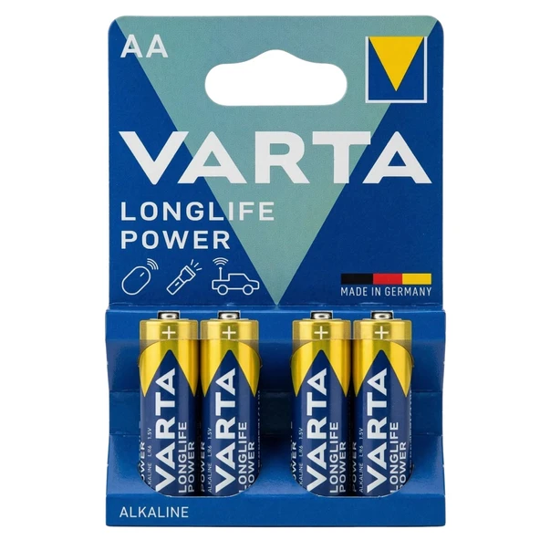 VARTA INDUSTRIAL ALKALIN KALEM PIL AA 4 LU ürün görseli 1