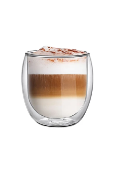 Leggno VETRO Borosilikat Çift Camlı Latte Bardağı 400ML (2ad) ürün görseli 1
